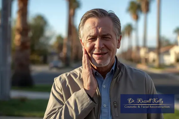 Orange CA patient experiencing winter tooth sensitivity outdoors